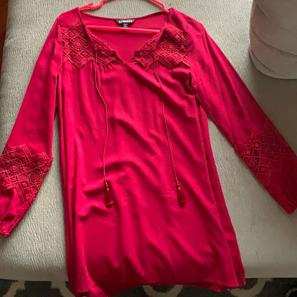 Boho inspired knee length Express dress worn once